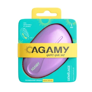 Brosse à Cheveux Démêlante Ergonomique Picots Flexible AGAMY
