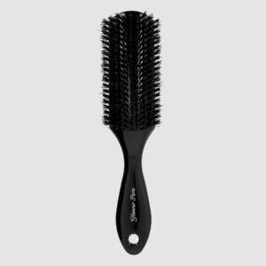 Brosse à cheveux plate démêlante et brillance en sanglier & nylon