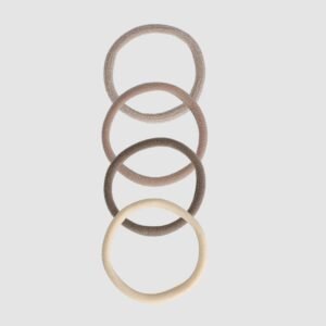 Elastiques à cheveux mousse Nude recyclé x10