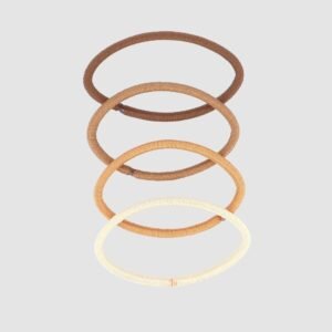 Elastiques épais sans métal marron x14 recyclés