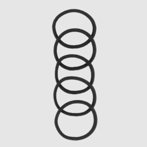 Elastiques fins petit modèle sans métal x30 recyclés