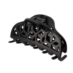 Matte Black Honeycomb Hair Clip