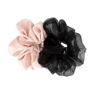 Textured Fabric Scrunchies x2